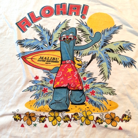 Malibu Other - Men's ALOHA! Gumby Surf Board T-Shirt   Size XL